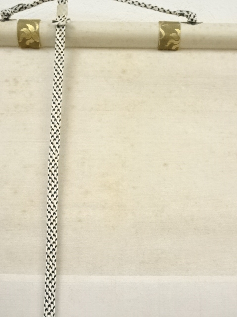 道具 ] - 道具 前大徳 雪尾要道筆 「瀧 直下三千丈」 肉筆紙本掛軸（共